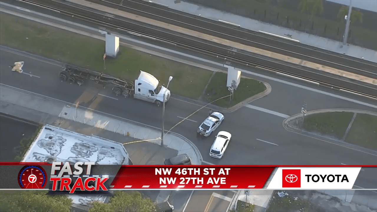 Pedestrian fatally struck by 18-wheeler in NW Miami-Dade - Florida ...